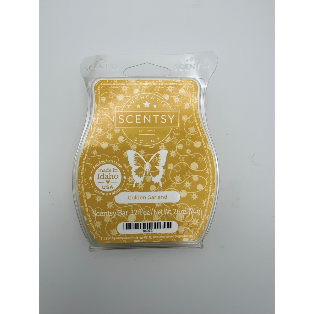 Scentsy Golden Garland Scent Bar Wax Melt Authentic Home Fragrance